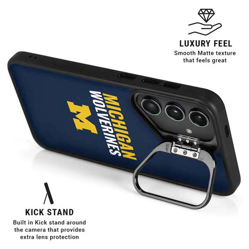 University of Michigan Wolverines M Galaxy S25 Ultra Kickstand Case